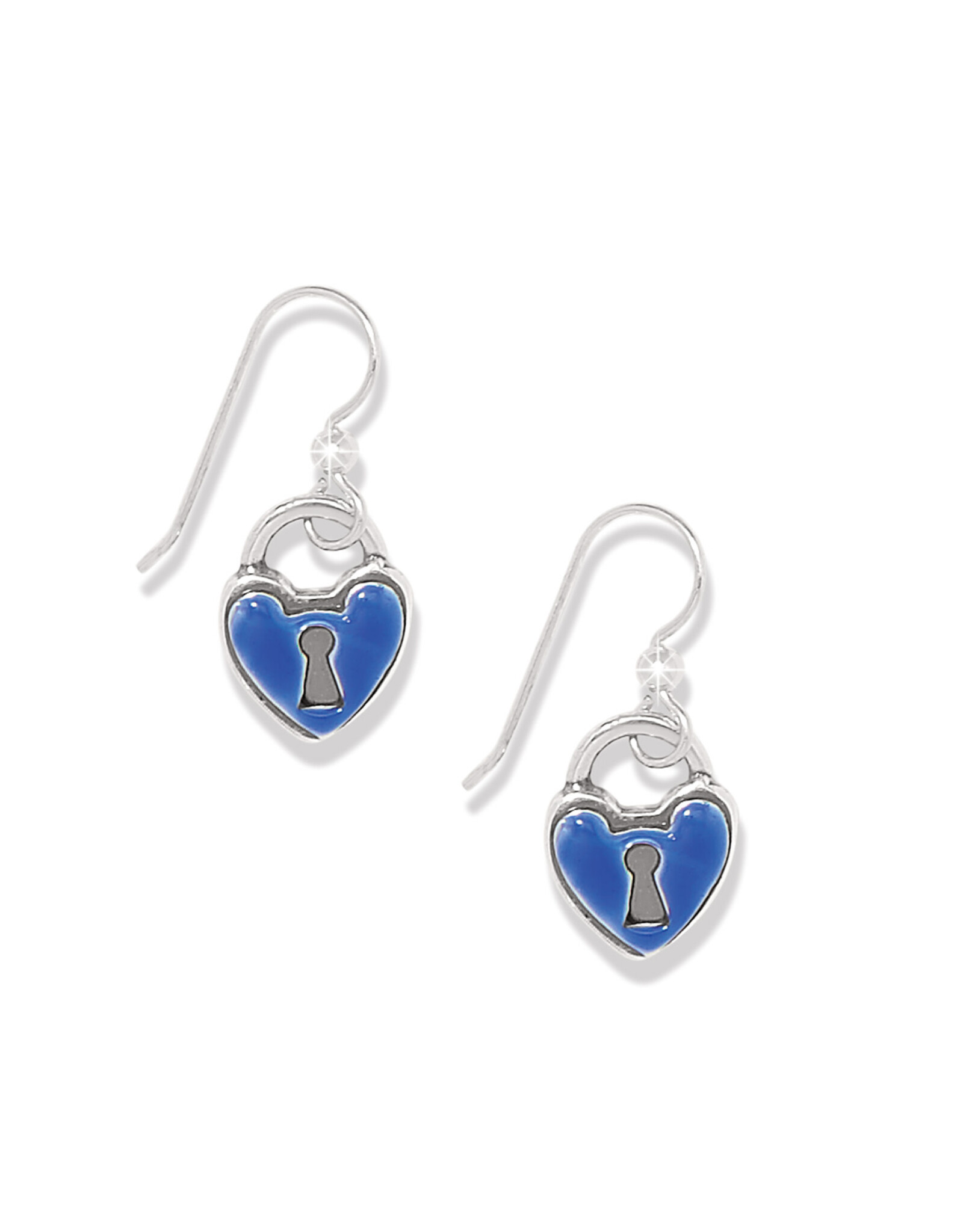 Brighton Brighton JA0122 One Heart Padlock French Wire Earrings