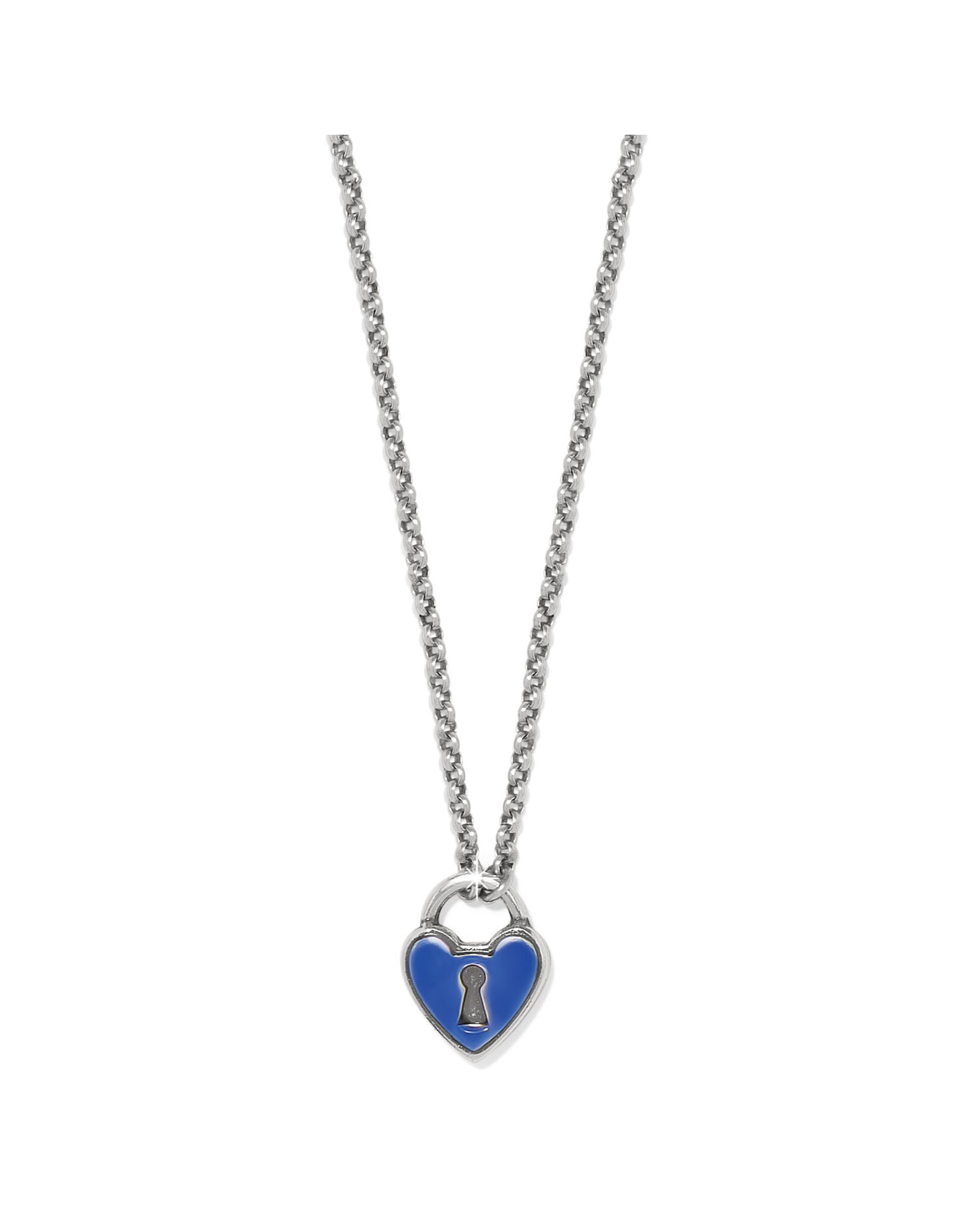 Brighton Brighton JM7702 One Heart Padlock Reversible Necklace