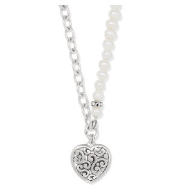 Brighton Brighton JM7675 Contempo Heart Pearl Charm Necklace