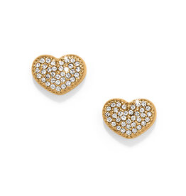 Brighton Brighton JA0145 Illumina Celeste Heart Gold Post Earring