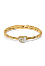 Brighton Brighton JF0319 Celestia Heart Gold Hinged Bangle