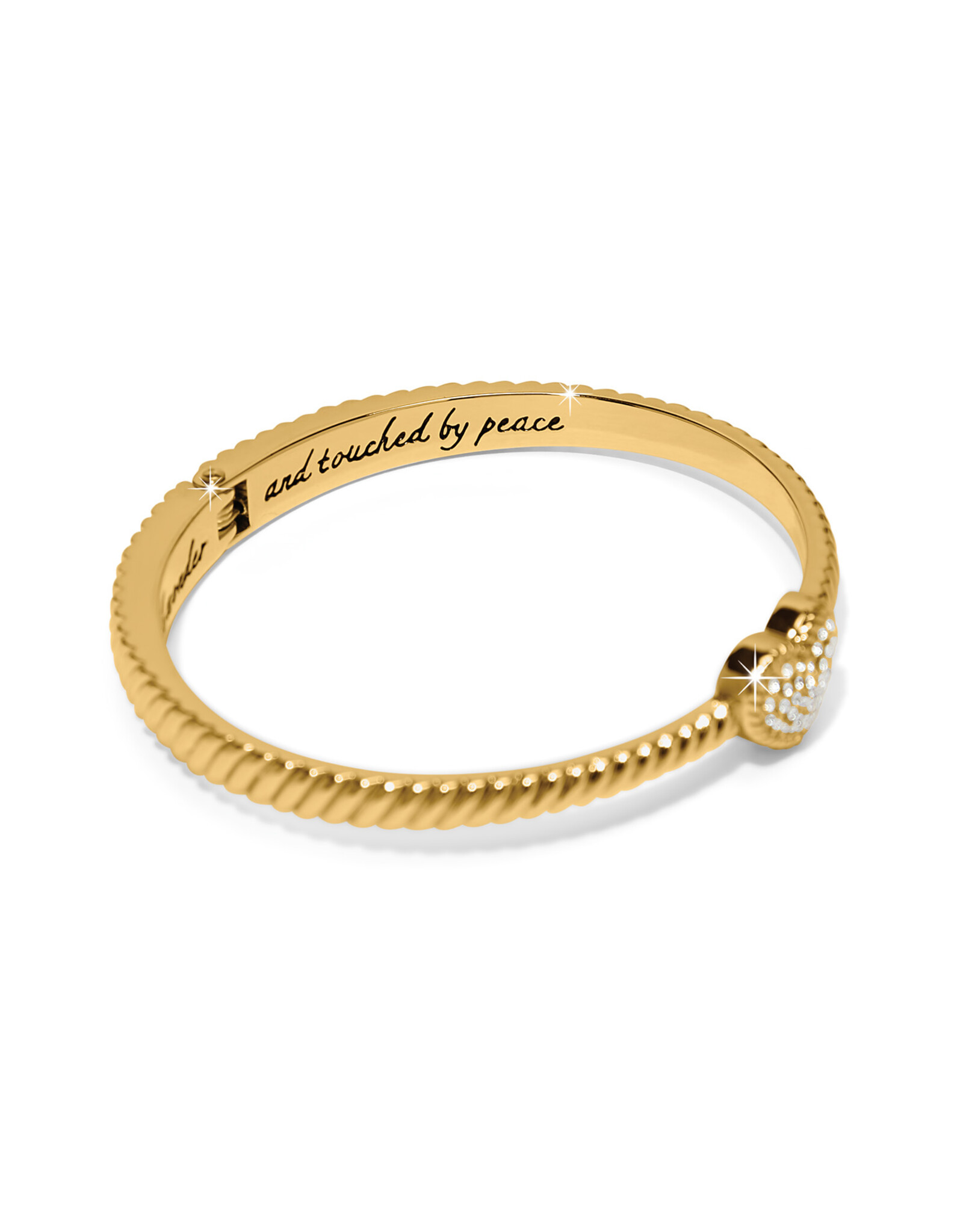 Brighton Brighton JF0319 Celestia Heart Gold Hinged Bangle