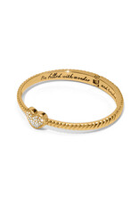 Brighton Brighton JF0319 Celestia Heart Gold Hinged Bangle