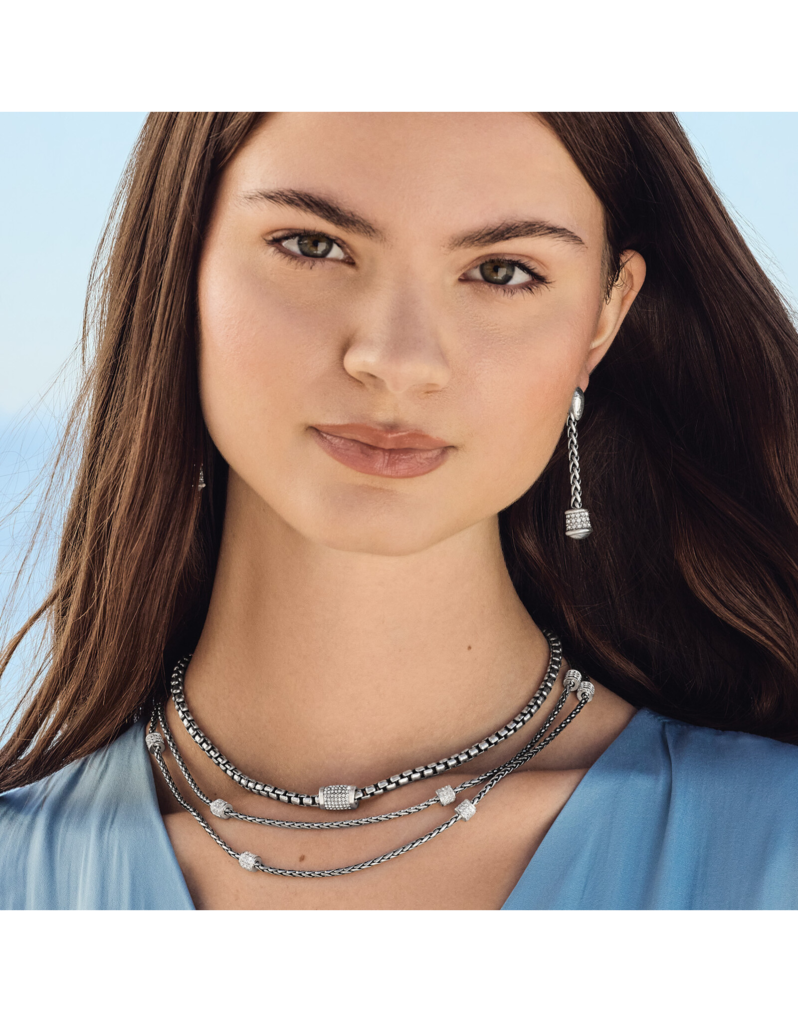 Brighton Brighton JM0021 Meridian Solis Silver Necklace
