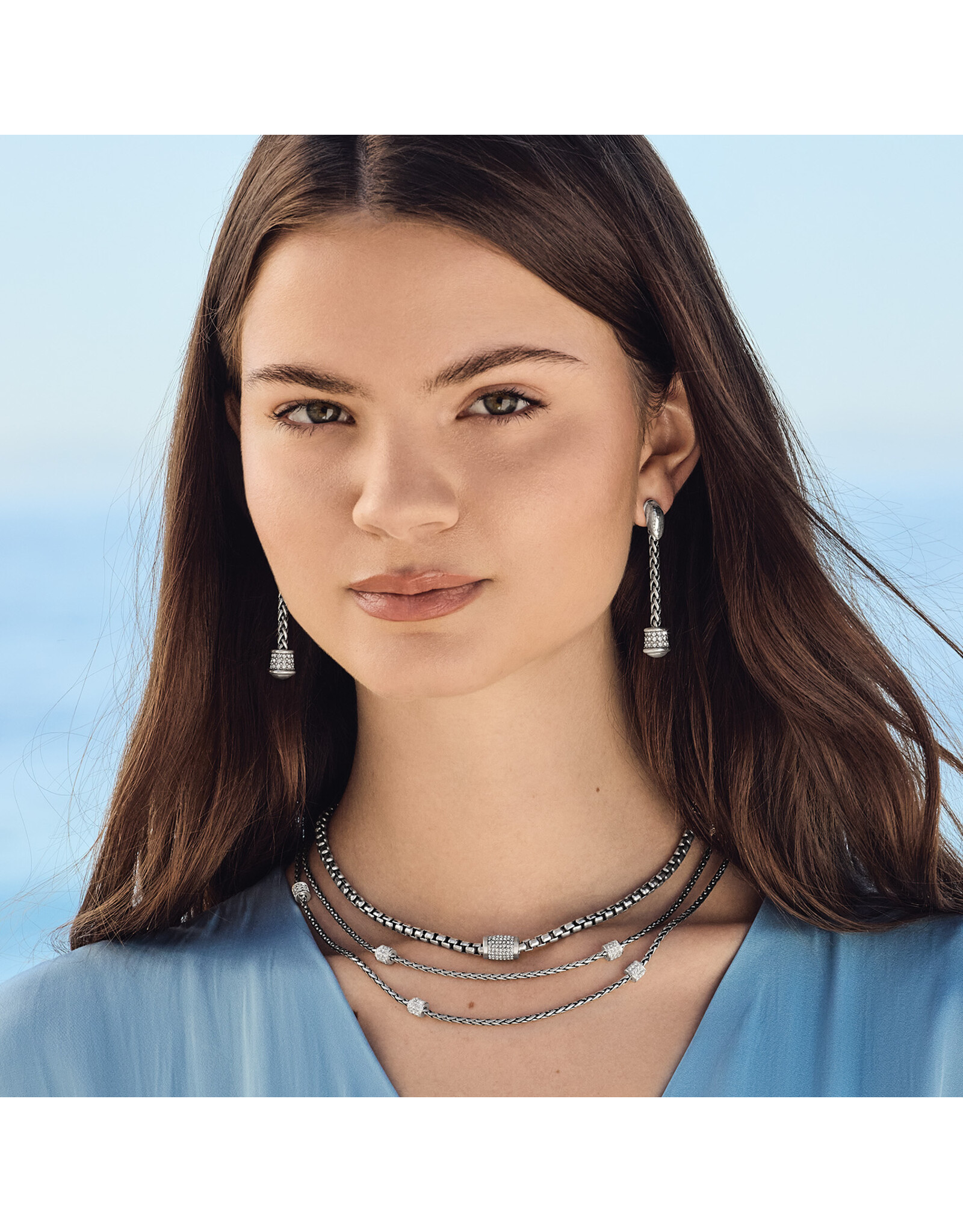 Brighton Brighton JM0021 Meridian Solis Silver Necklace