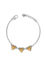 Brighton Brighton JF0323 Cascade Heart Trio Bracelet