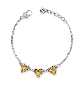 Brighton Brighton JF0323 Cascade Heart Trio Bracelet