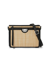 Brighton Brighton H73783 Natural Black Jordyn Straw Organizer