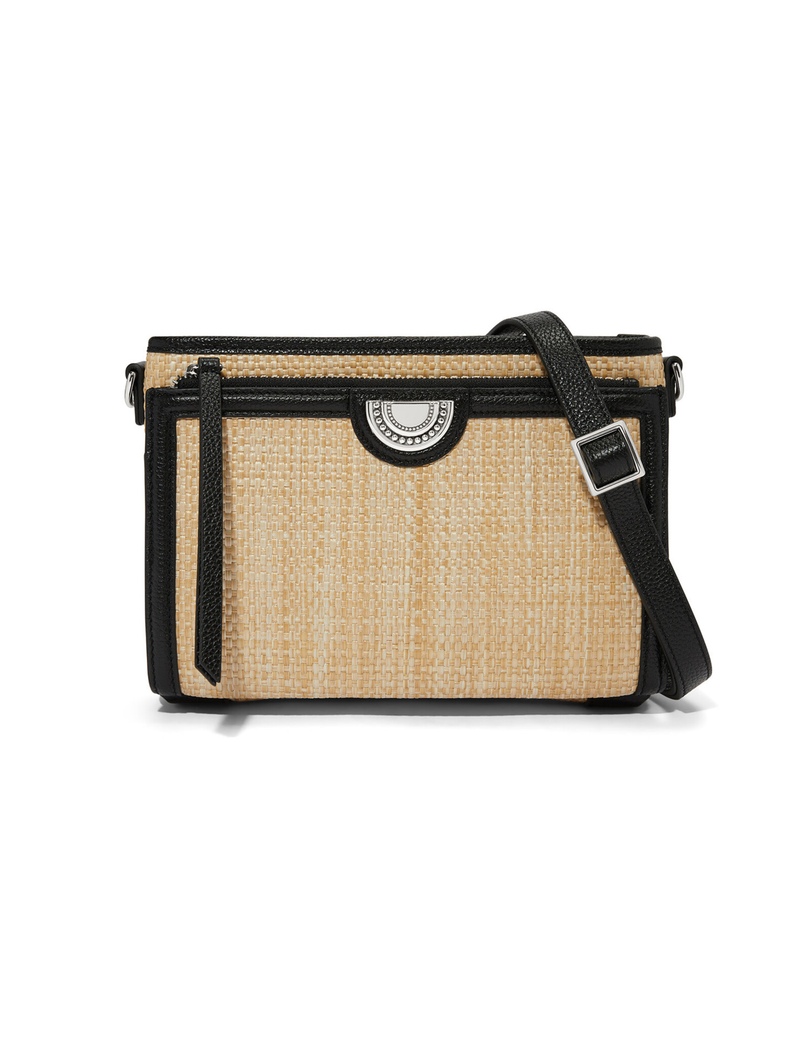 Brighton Brighton H73783 Natural Black Jordyn Straw Organizer
