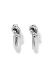 Brighton Brighton JA0134 Interlock Single Knot Silver Hoop Earrings Brighton Brighton JA0134 Interlock Single Knot Silver Hoop Earrings
