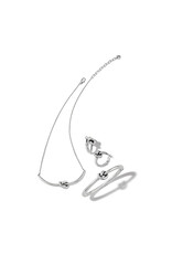 Brighton Brighton JA0134 Interlock Single Knot Silver Hoop Earrings Brighton Brighton JA0134 Interlock Single Knot Silver Hoop Earrings