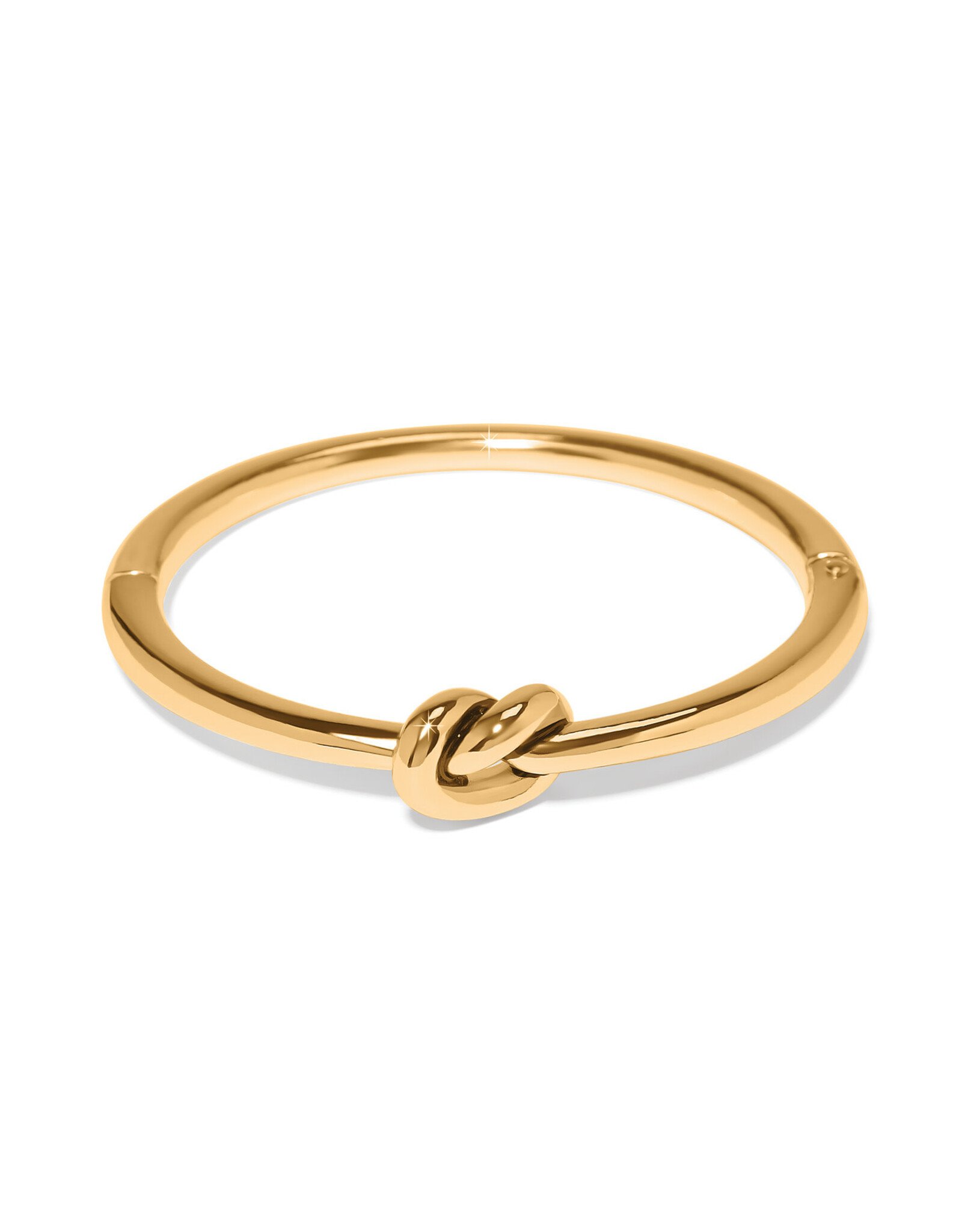 Brighton Brighton JF0316 Interlok Single Knot Gold Hinged Bangle