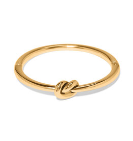 Brighton Brighton JF0316 Interlok Single Knot Gold Hinged Bangle