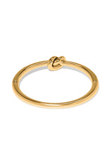 Brighton Brighton JF0316 Interlok Single Knot Gold Hinged Bangle Brighton Brighton JF0316 Interlok Single Knot Gold Hinged Bangle