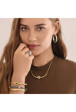 Brighton Brighton JF0316 Interlok Single Knot Gold Hinged Bangle Brighton Brighton JF0316 Interlok Single Knot Gold Hinged Bangle