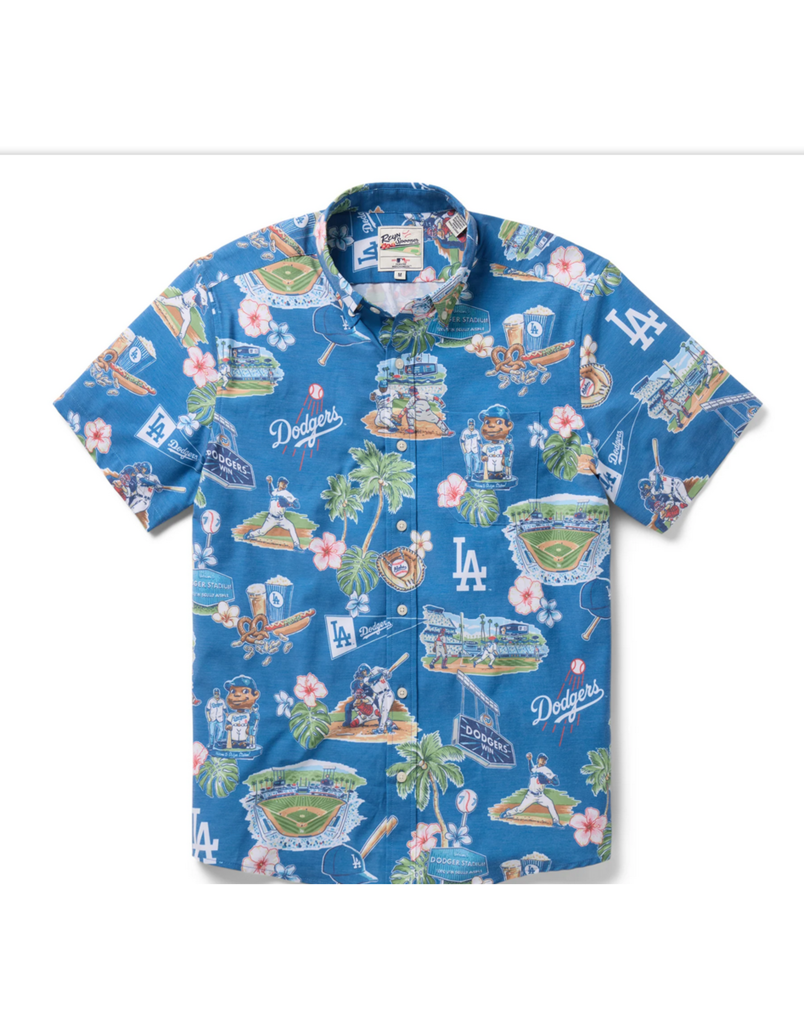 Reyn Spooner Reyn M679913125 Dodgers Scenic Blue Shirt