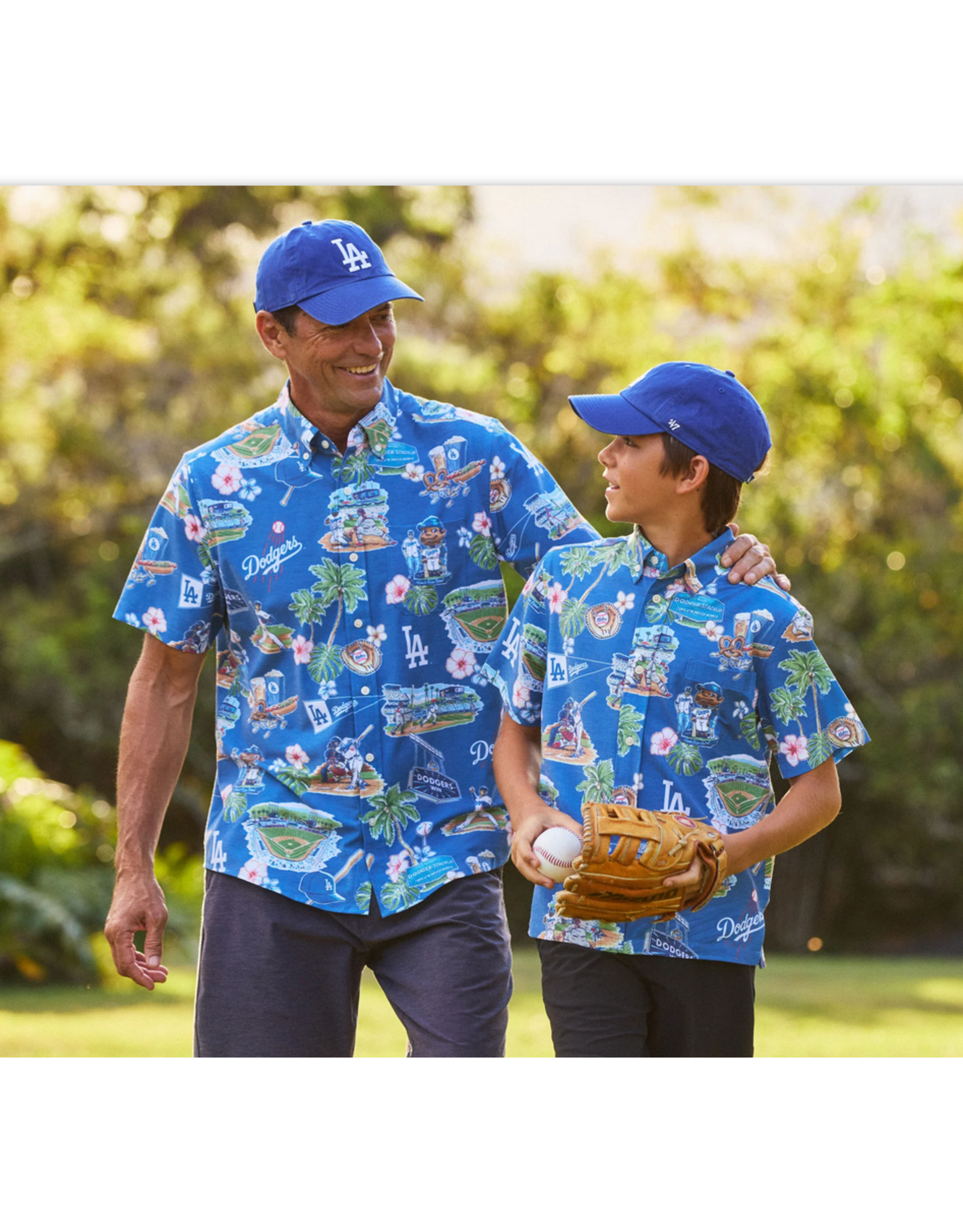 Reyn Spooner Reyn M679913125 Dodgers Scenic Blue Shirt