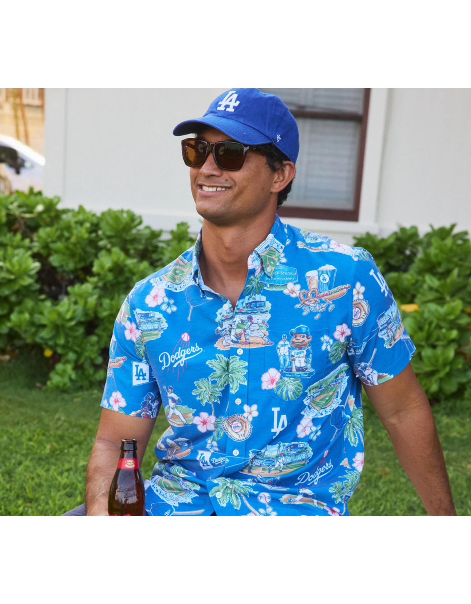Reyn Spooner Reyn M679913125 Dodgers Scenic Blue Shirt