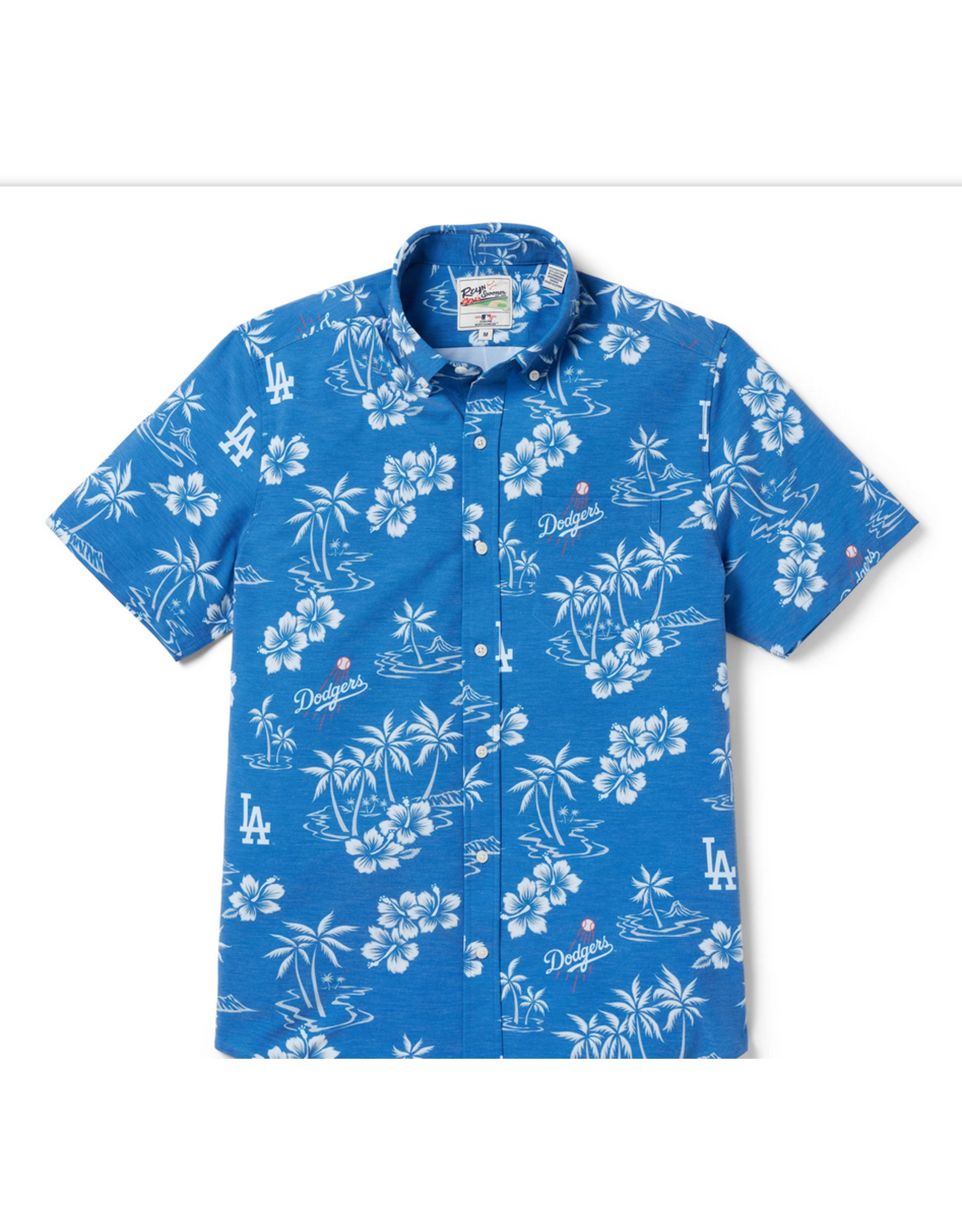 Reyn Spooner Reyn M627613124 Dodgers Kekai Blue Shirt