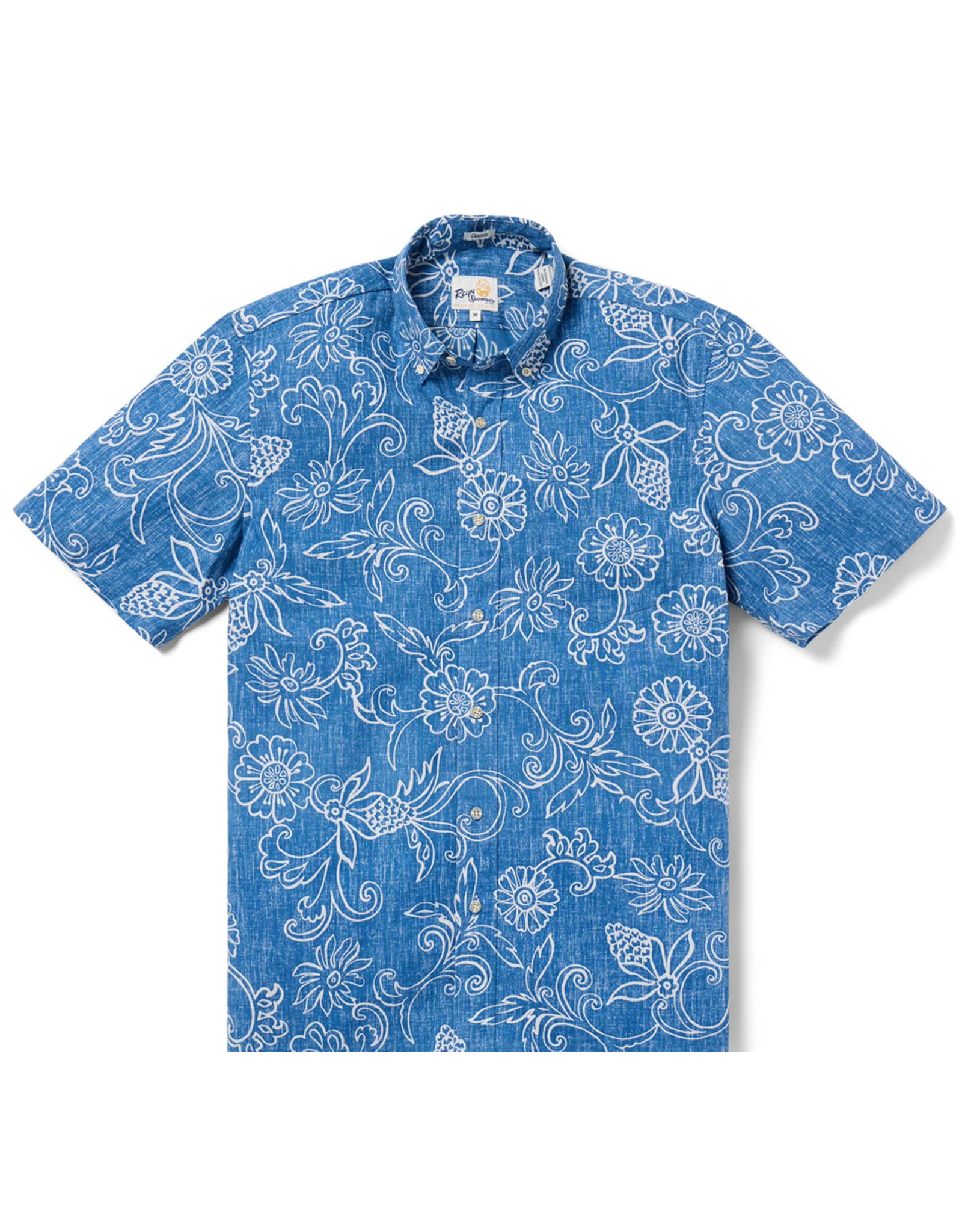 Reyn Spooner Reyn Spooner M669212525 Hawaiian Gardenias  Classic Button Front