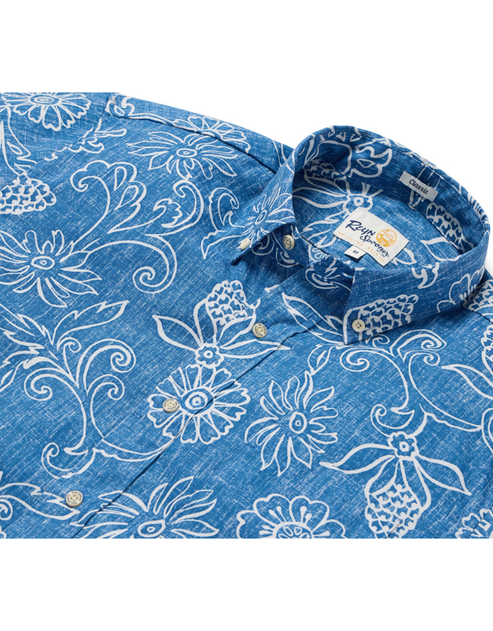 Reyn Spooner Reyn Spooner M669212525 Hawaiian Gardenias  Classic Button Front
