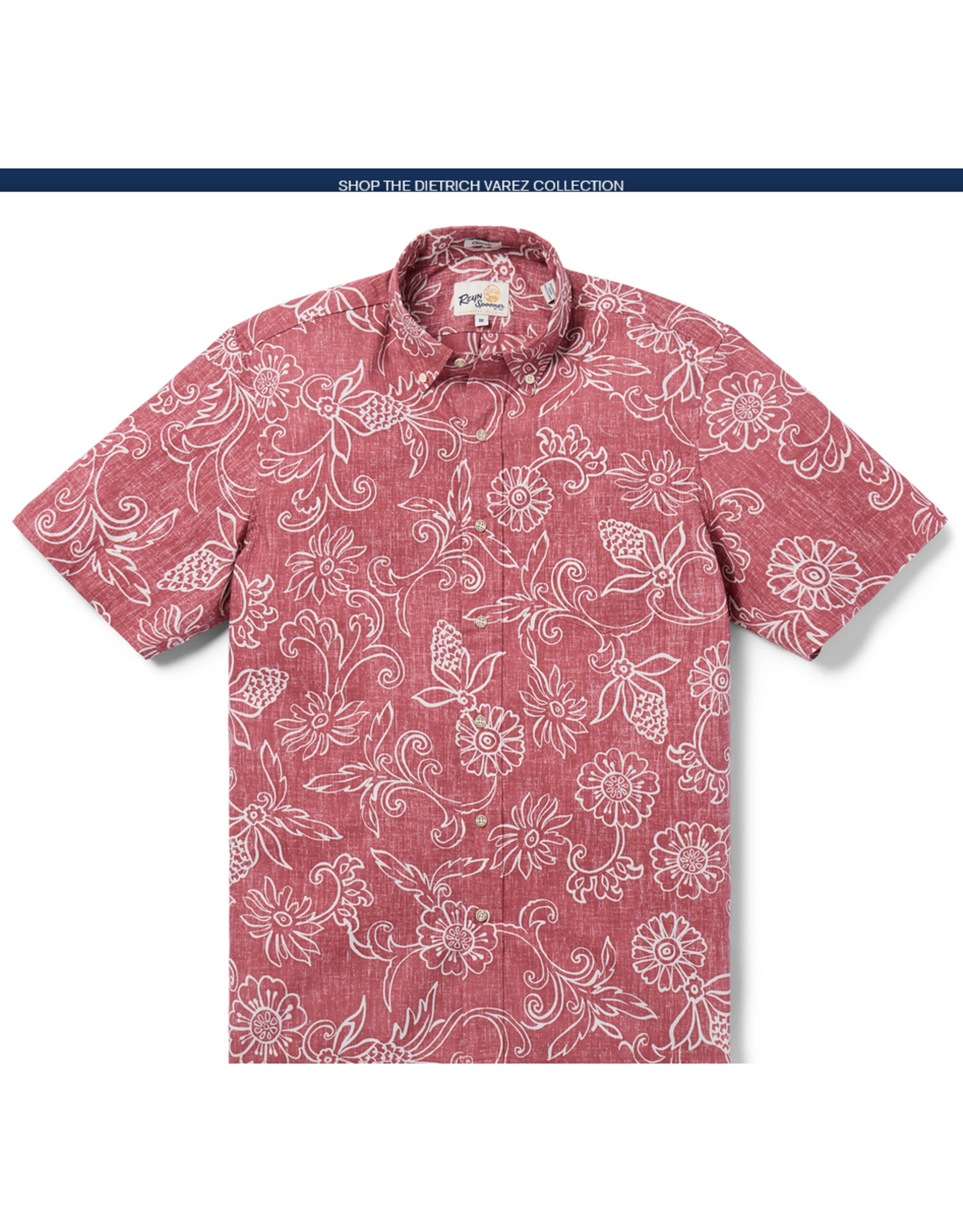 Reyn Spooner Reyn Spooner M669212525 Hawaiian Gardenias  Classic Button Front