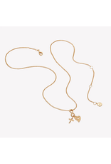 Rizen Rizen 390023GD Faith Hope Love Necklace Gold