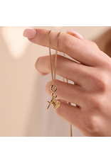 Rizen Rizen 390023GD Faith Hope Love Necklace Gold