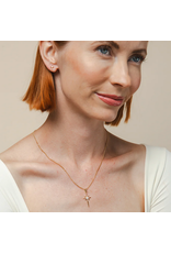 Rizen Rizen 390022GD-CZ Adoring Star Necklace Gold