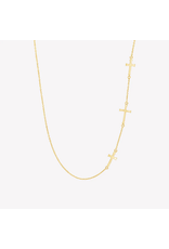 Rizen Rizen 390005GD Calvary Cross Gold Necklace