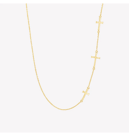 Rizen Rizen 390005GD Calvary Cross Gold Necklace