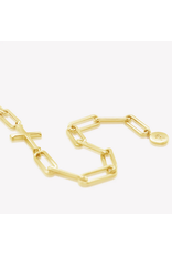 Rizen Rizen 590008GD-19 Chain Breaker Cross Gold Bracelet
