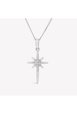 Rizen Rizen 390022SS-CZ Adoring Star Necklace Silver