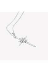 Rizen Rizen 390022SS-CZ Adoring Star Necklace Silver