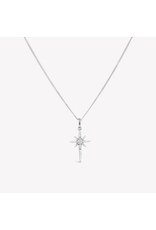 Rizen Rizen 390022SS-CZ Adoring Star Necklace Silver