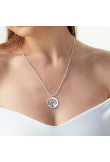 Rizen Rizen 390002SS Olive Tree Rooted Rope Silver Necklace Rizen Rizen 390002SS Olive Tree Rooted Rope Silver Necklace