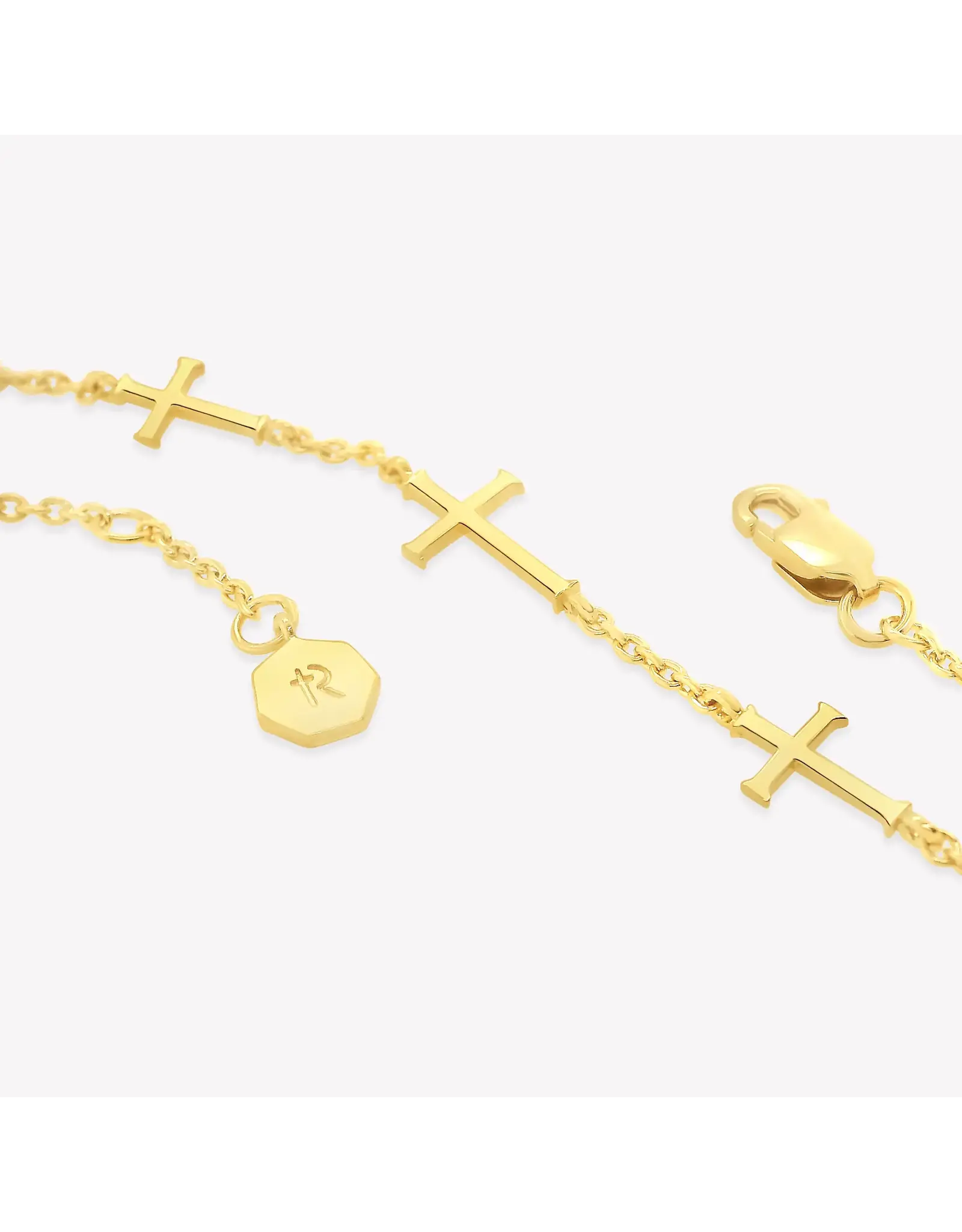 Rizen Rizen 590005GD-17 Calvary Cross Bracelet Gold