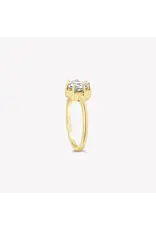 Rizen Rizen 190010GD-WT Ebenezer Solitaire White Topaz Gold Ring