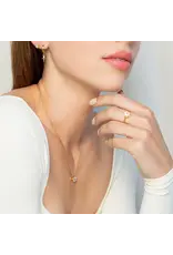 Rizen Rizen 190010GD-WT Ebenezer Solitaire White Topaz Gold Ring