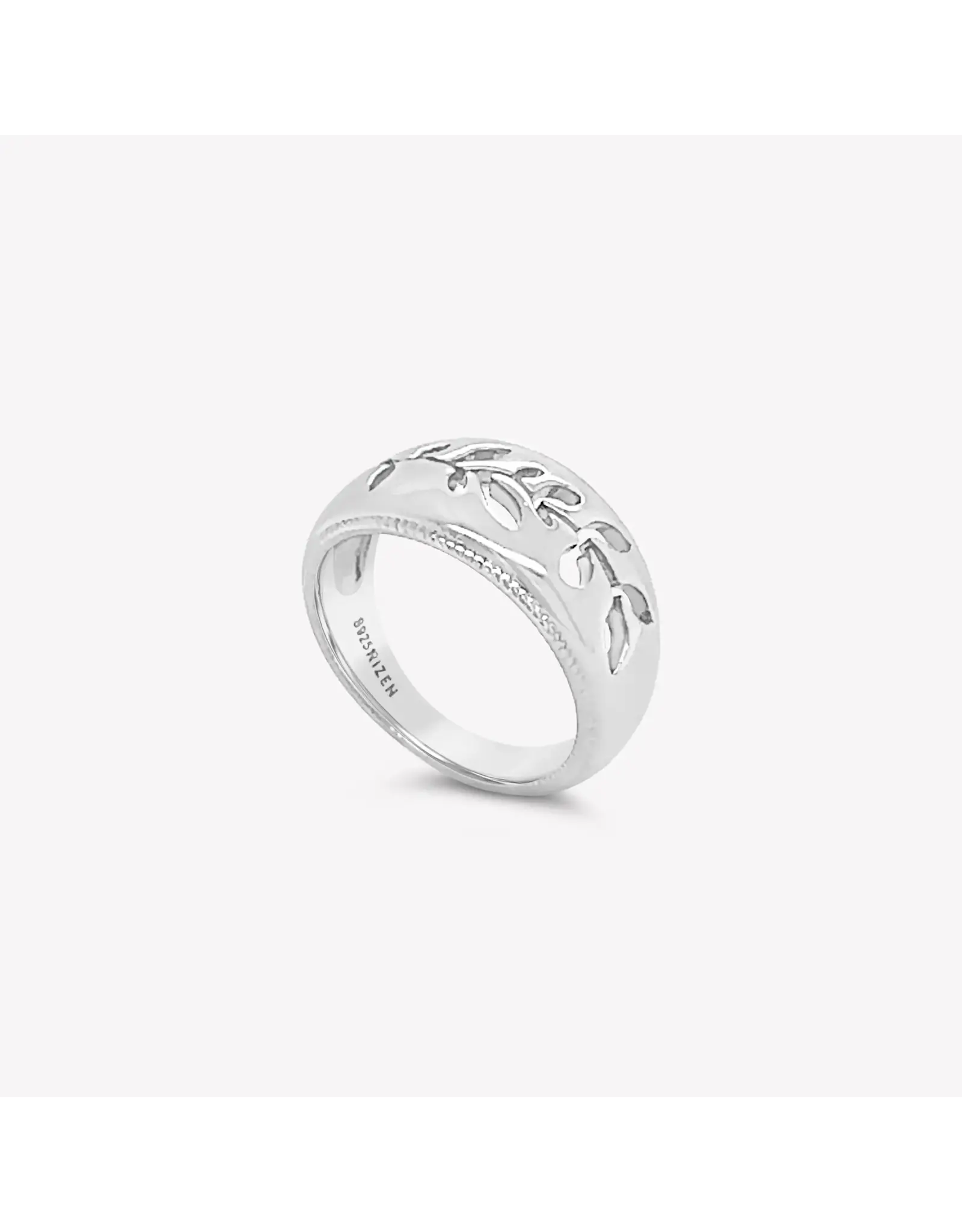 Rizen Rizen 190009SS Olive Branch ring Silver