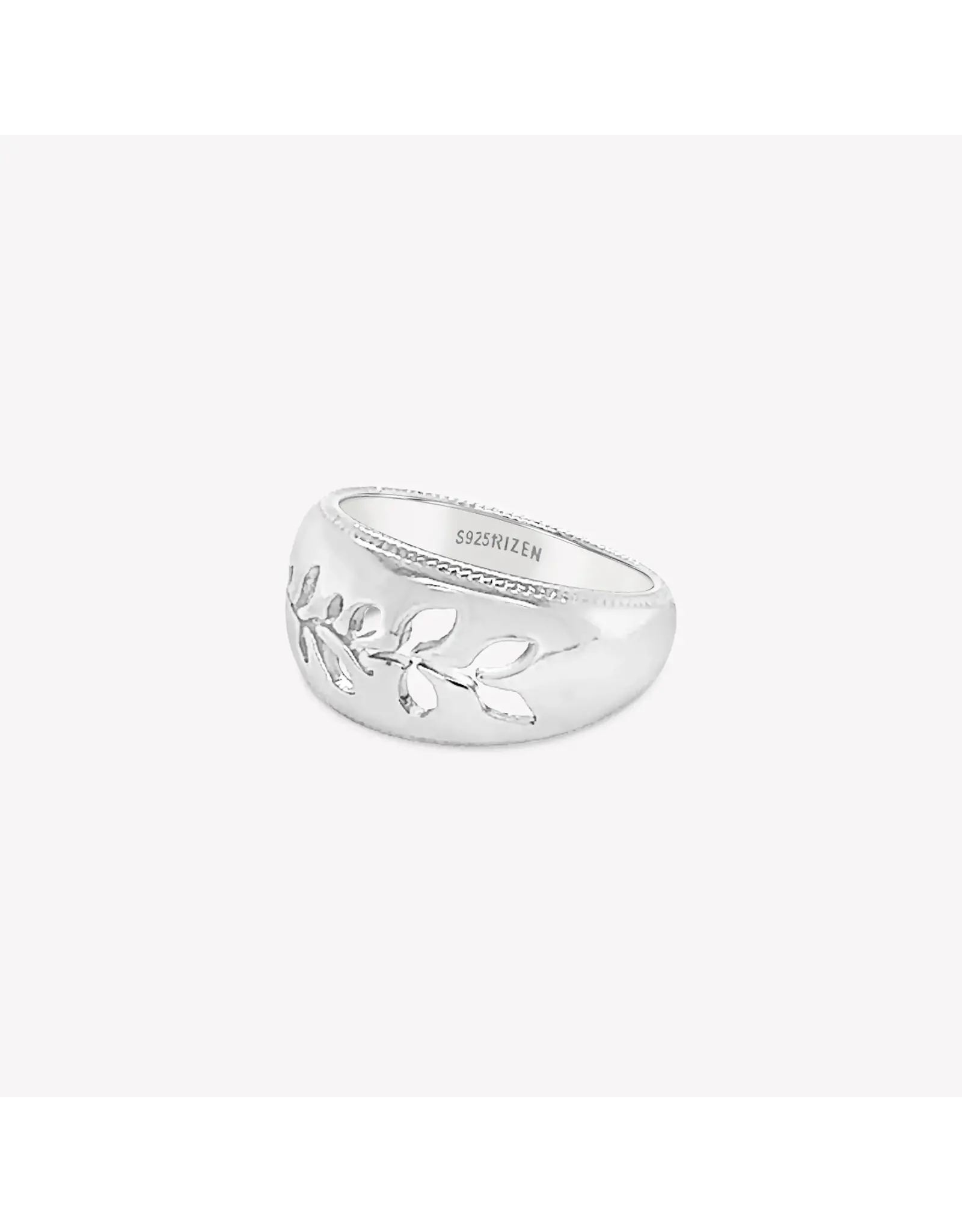 Rizen Rizen 190009SS Olive Branch ring Silver