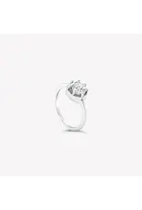 Rizen Rizen 190010SS-WT Ebenezer Solitaire White Topaz Silver Ring