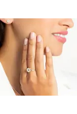 Rizen Rizen 190010SS-WT Ebenezer Solitaire White Topaz Silver Ring