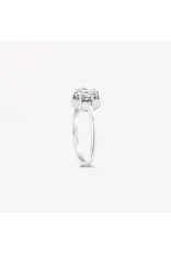 Rizen Rizen 190010SS-WT Ebenezer Solitaire White Topaz Silver Ring