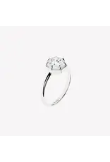 Rizen Rizen 190010SS-WT Ebenezer Solitaire White Topaz Silver Ring