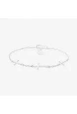 Rizen Rizen 590005SS-17 Calvary Cross Bracelet Silver