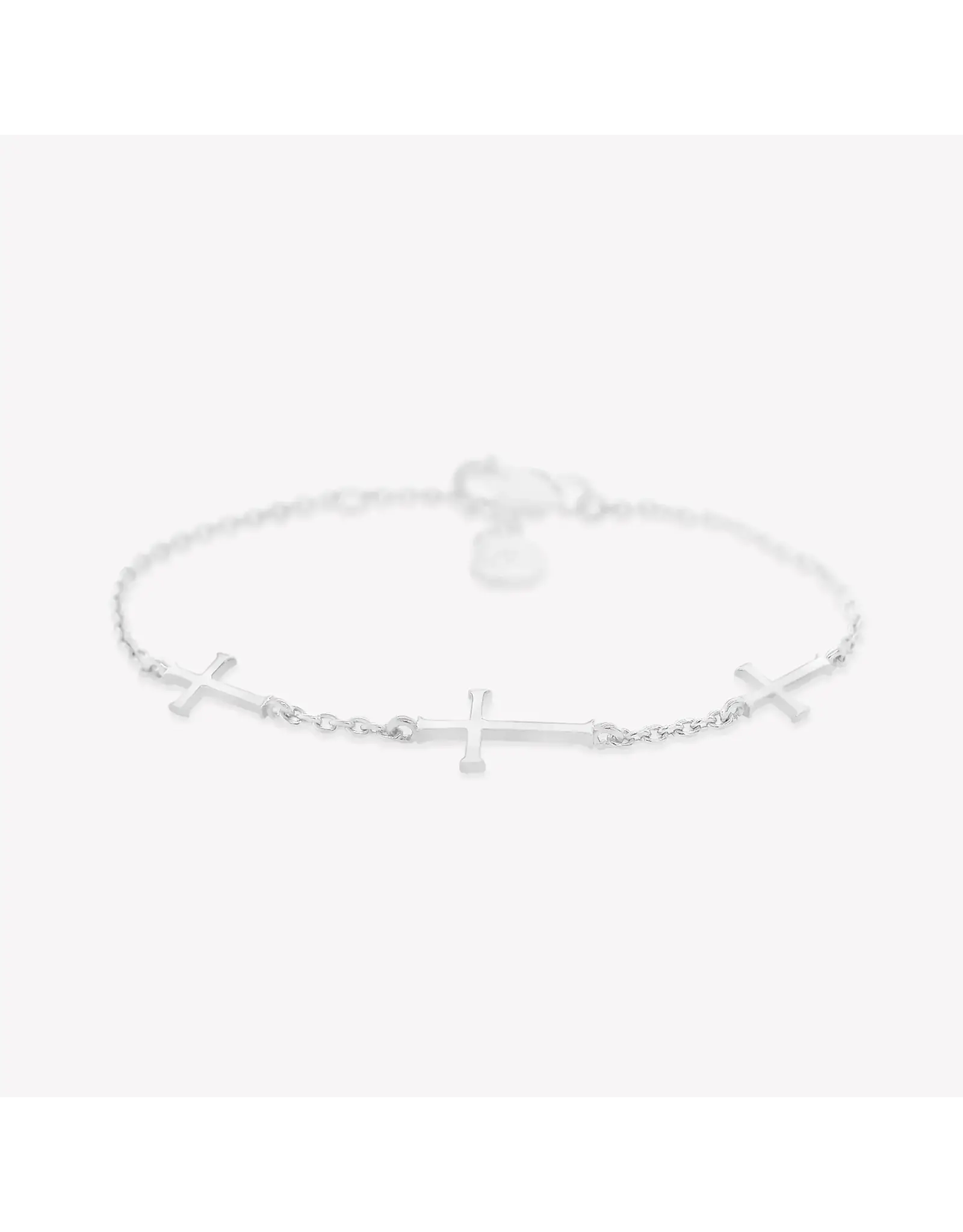 Rizen Rizen 590005SS-17 Calvary Cross Bracelet Silver