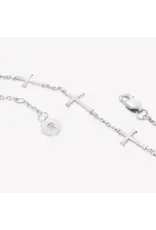 Rizen Rizen 590005SS-17 Calvary Cross Bracelet Silver