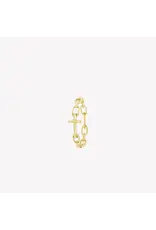 Rizen Rizen 190017GD Chain Breaker Cross Gold Ring