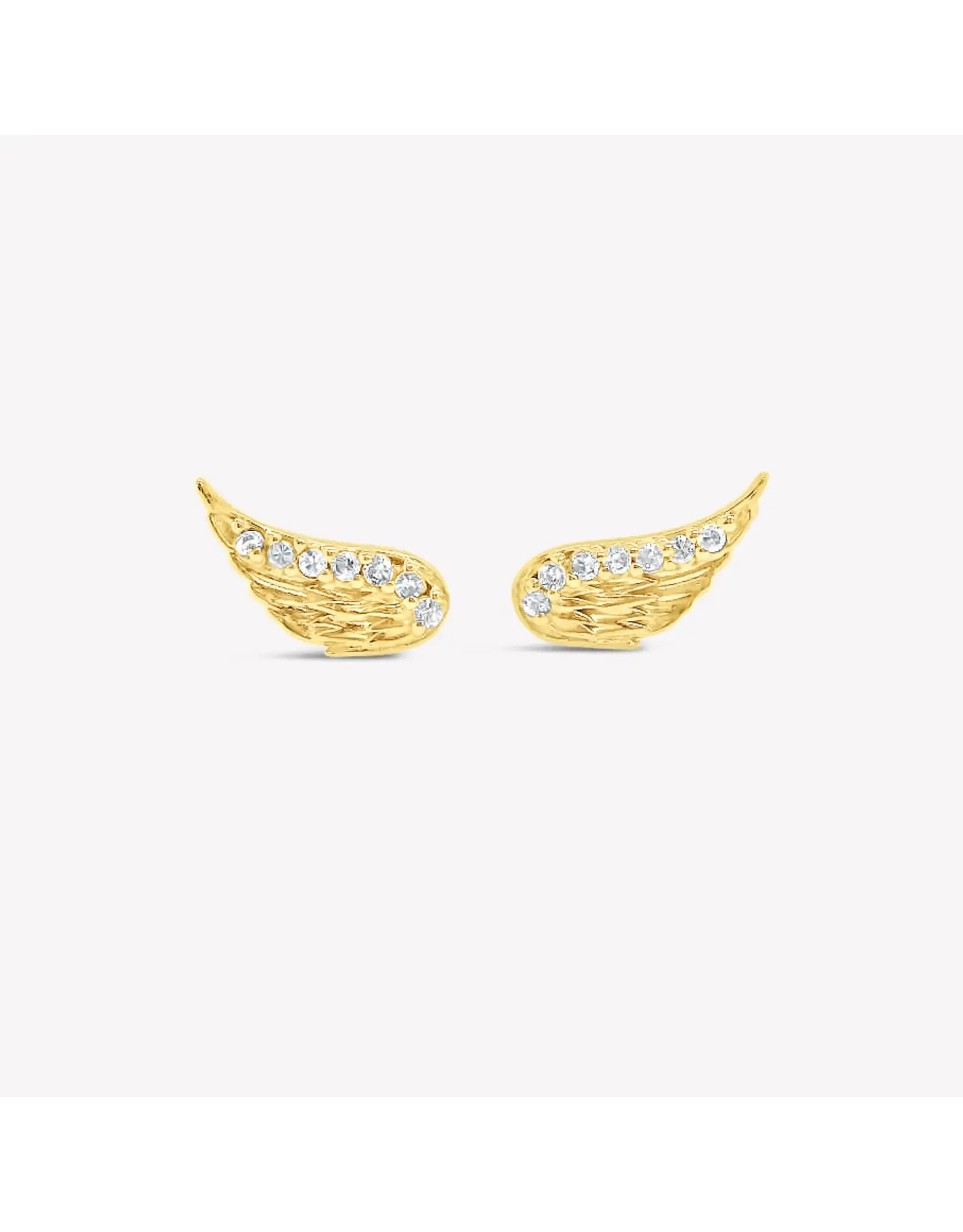 Rizen Rizen 290021GD-CZ Divine Wings Earring Gold